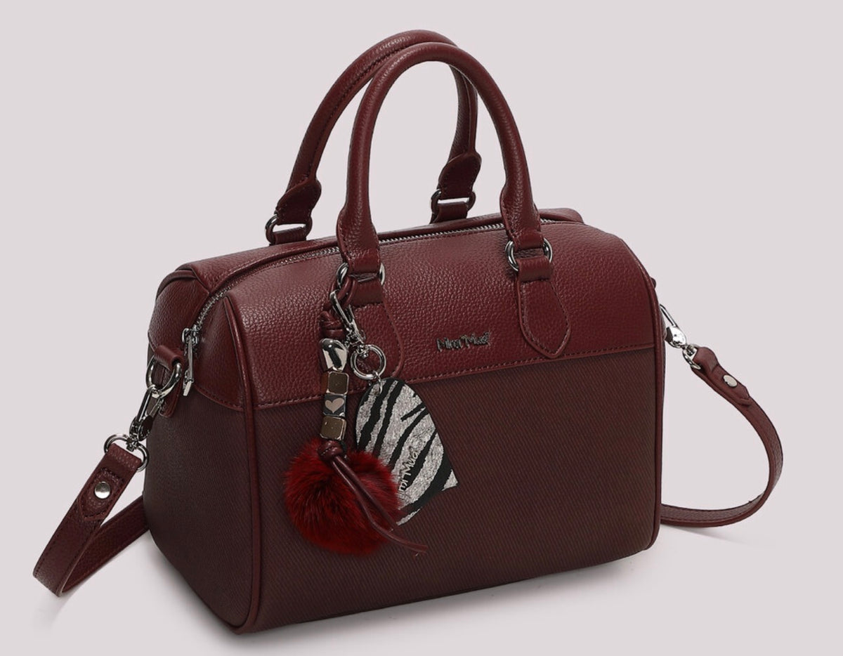 Borsa bauletto bordeaux Mimì Muà
