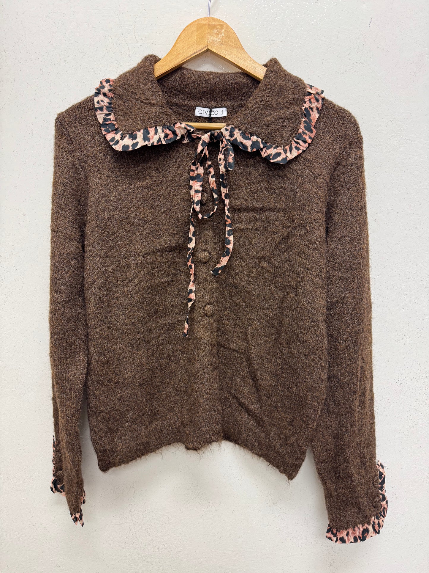 Cardigan maculato