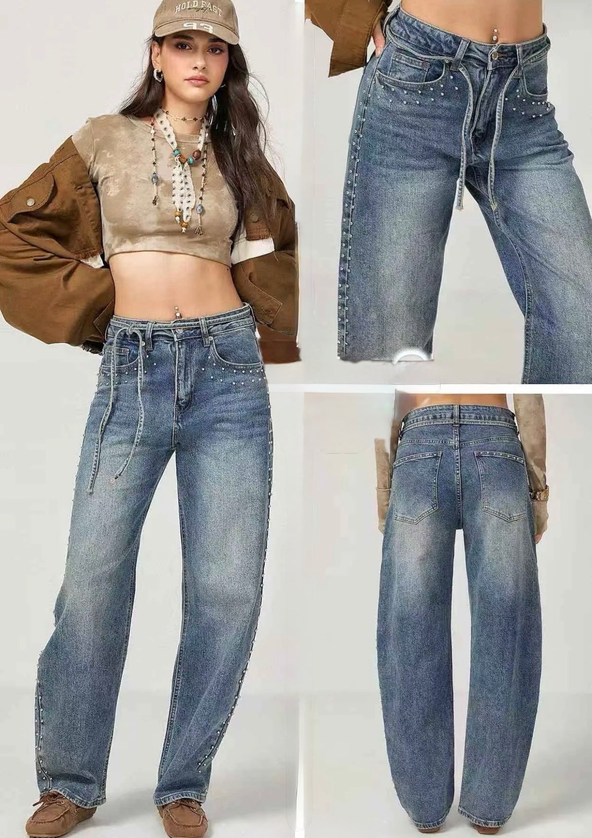 Jeans borchie