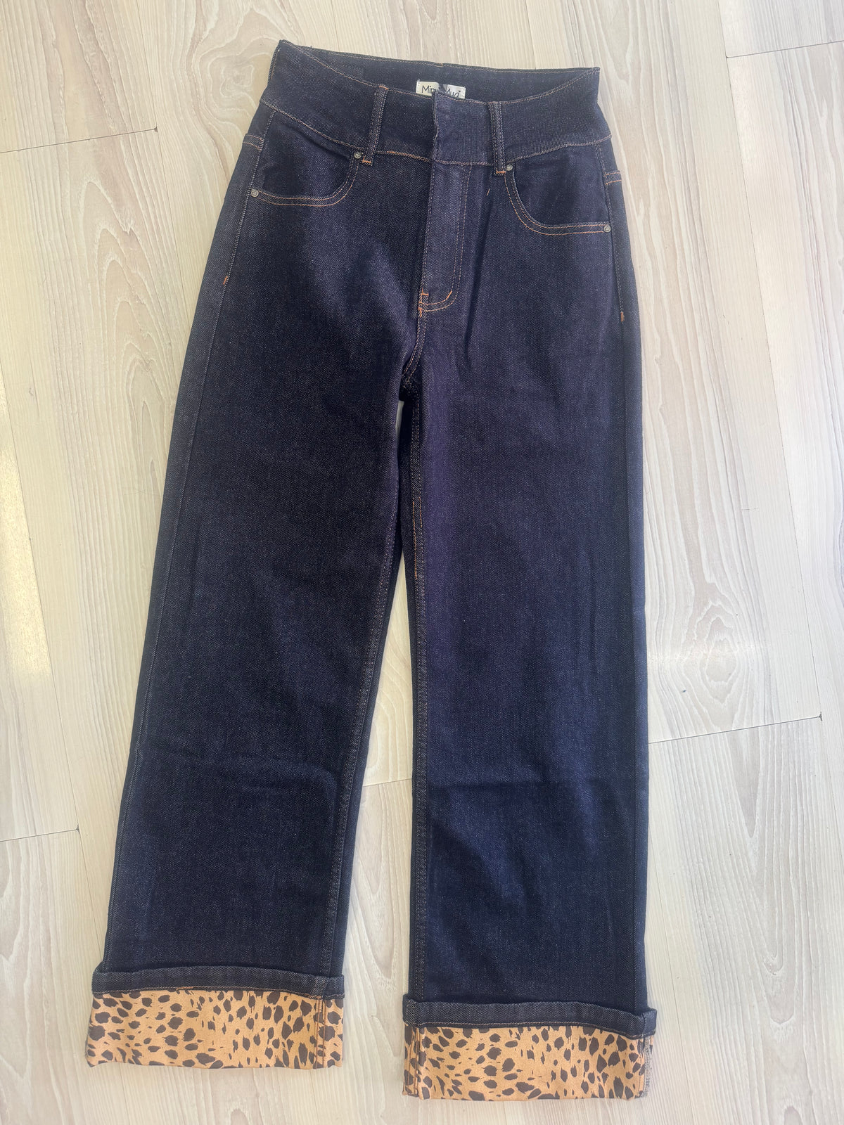 Jeans risvolto maculato Mimì Muà