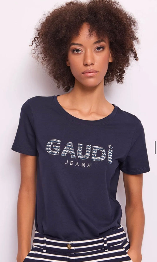 T-shirt blu Gaudì