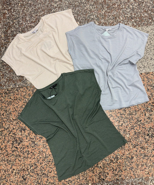 T-shirt righe lurex Only
