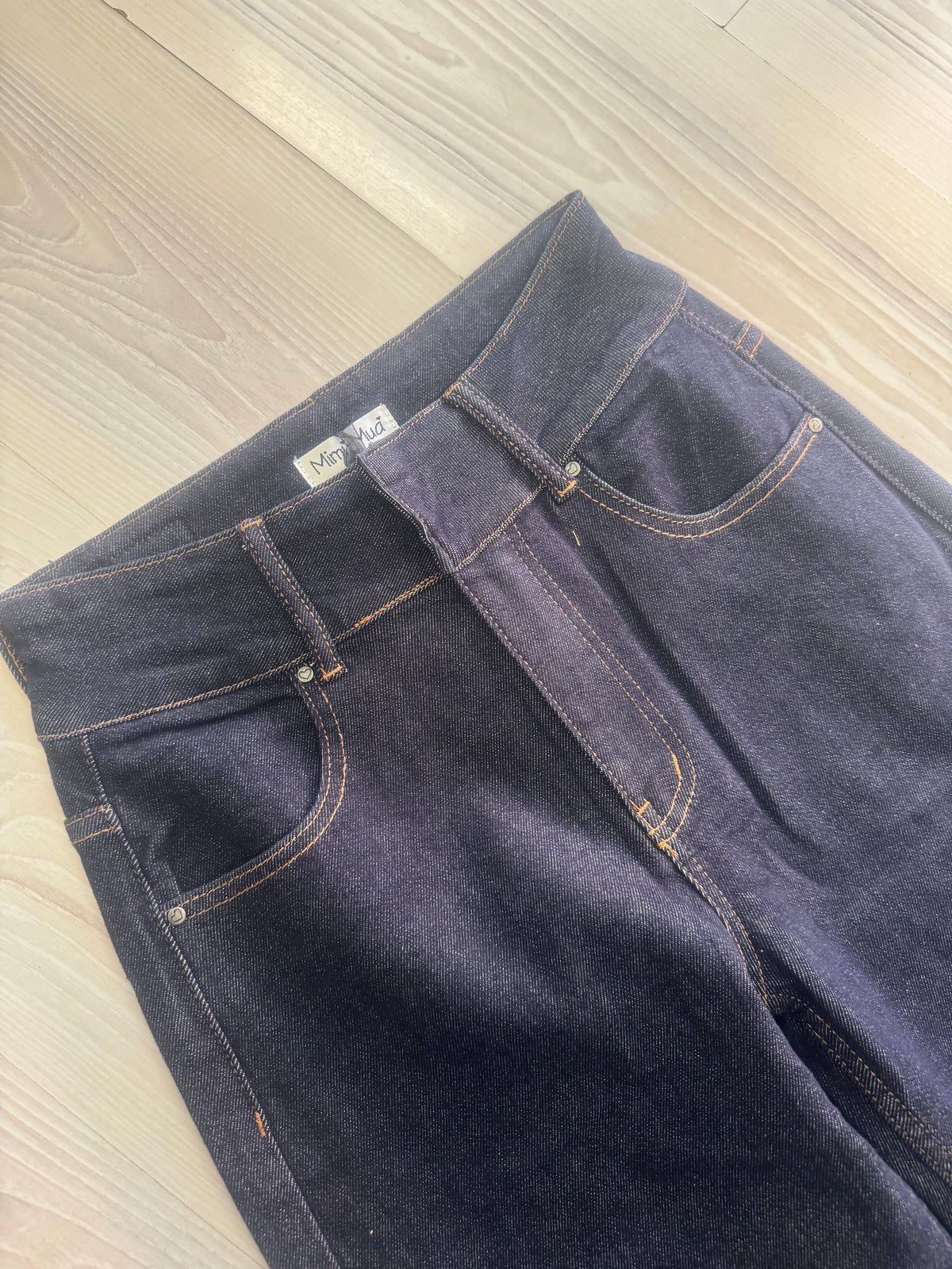 Jeans risvolto maculato Mimì Muà