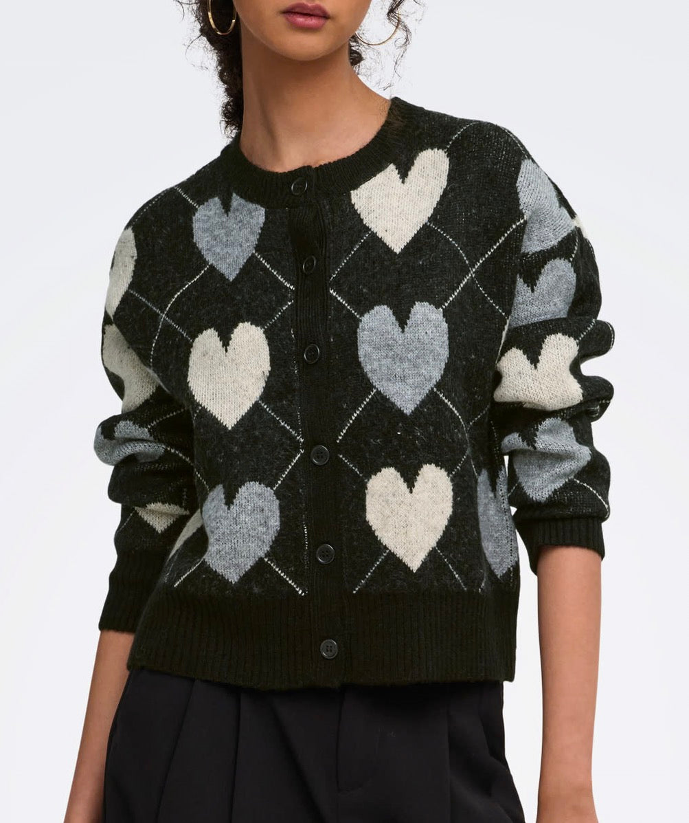Cardigan cuori Only