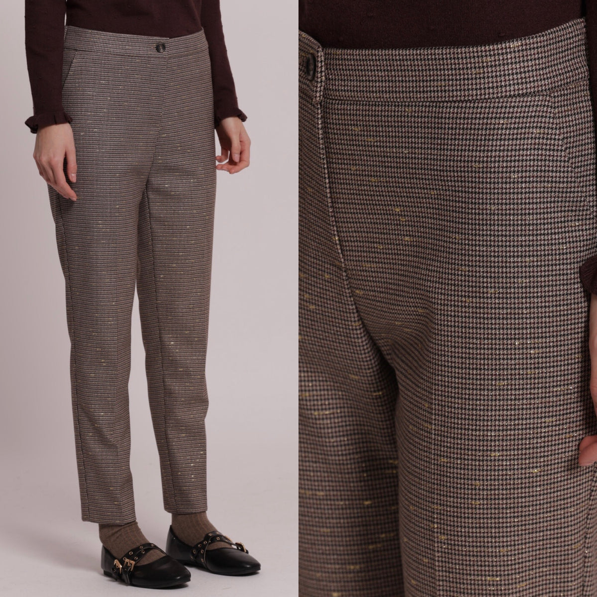 Pantaloni pied de poule Mimì Muà